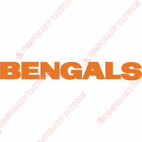 Cincinnati Bengals Customize Temporary Tattoos Stickers NO.467